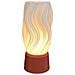 Lampada Da Tavolo Dimmerabile Usb Stile Nordico Con Base Stampata In 3d - Luce Notturna Ambientale Da Comodino - Foto miniatura 1