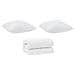 Set di piumini con cuscino 3 pcs Bianco 240 x 260 cm Microfibra - Foto miniatura 1