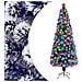 Lusso Casadino -  Albero Natale Preilluminato Bianco E Blu 240 Cm In Fibra Ottica - Foto miniatura 2