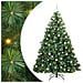 Albero di Natale artificiale con 300 LED Verde 210 cm PE e PVC - Foto miniatura 1