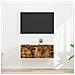 Mobile TV da parete 2 pcs Rovere fumé 60 x 31 x 29.5 cm - Foto miniatura 2