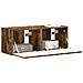 Mobile TV da parete 2 pcs Rovere fumé 60 x 31 x 29.5 cm - Foto miniatura 3