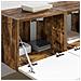 Mobile TV da parete 2 pcs Rovere fumé 60 x 31 x 29.5 cm - Foto miniatura 4