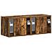 Mobile TV da parete 2 pcs Rovere fumé 60 x 31 x 29.5 cm - Foto miniatura 9