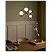 Lampadario A 3 Luci Sora Led Vetro Oro - Foto miniatura 1