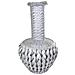Vaso In Bambù Laccato Argento 15x38x71h - Foto miniatura 1