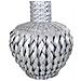 Vaso In Bambù Laccato Argento 15x38x71h - Foto miniatura 3