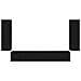 Set di Mobiletto da TV a Parete 4 pcs Nero Legno multistrato - Foto miniatura 7