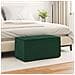Pouf Verde Scuro 81 x 41 x 40 cm Velluto e Legno Ingegnerizzato - Foto miniatura 2