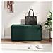 Pouf Verde Scuro 81 x 41 x 40 cm Velluto e Legno Ingegnerizzato - Foto miniatura 3