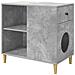 Casa per Gatti Calcestruzzo 72 x 42.5 x 70 cm Legno multistrato - Foto miniatura 1