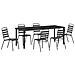 Set da Pranzo per Giardino 7 pcs Antracite - Foto miniatura 1