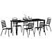 Set da Pranzo per Giardino 7 pcs Antracite - Foto miniatura 3