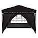 Tenda per feste a pop-up 288 x 288 x 245 cm Nero Tessuto Oxford - Foto miniatura 7