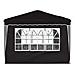 Tenda per feste a pop-up 288 x 288 x 245 cm Nero Tessuto Oxford - Foto miniatura 8