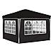 Tenda per feste a pop-up 288 x 288 x 245 cm Nero Tessuto Oxford - Foto miniatura 9