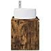 Mobile Lavabo da Parete Rovere Fumo 49,5 x 44,5 x 66 cm - Foto miniatura 3
