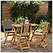Sedie Bistro da Giardino 4 pcs Grigio Scuro 38 x 46 x 85 cm - Foto miniatura 2