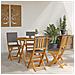 Sedie Bistro da Giardino 4 pcs Grigio Scuro 38 x 46 x 85 cm - Foto miniatura 3