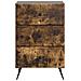 Armadio da Notte con cassetto Rovere Fumo 43 x 41 x 66,5 cm - Foto miniatura 4