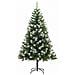 Albero di Natale artificiale con rami snodati e neve imbiancata - Foto miniatura 5