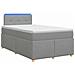 Letto box spring con materasso Grigio Chiaro 120 x 200 cm - Foto miniatura 1