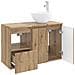 Set di mobili per il bagno 2 pz Rovere Artigianale - Foto miniatura 8