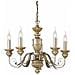 Lampada A Sospensione 5 X 40w E14 Oro Antico - Foto miniatura 2