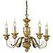 Lampada A Sospensione 5 X 40w E14 Oro Antico - Foto miniatura 1