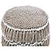 Pouf In Tessuto Beige 43 X 44 Cm Noida - Foto miniatura 18
