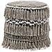 Pouf In Tessuto Beige 43 X 44 Cm Noida - Foto miniatura 23