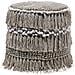 Pouf In Tessuto Beige 43 X 44 Cm Noida - Foto miniatura 1