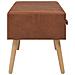 Tavolino Da Caffè Marrone 80x40x46 Cm In Similpelle - Foto miniatura 5