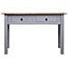 Tavolo Consolle Grigio 110x40x72 cm Legno Massello Pino Panama - Foto miniatura 2