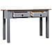 Tavolo Consolle Grigio 110x40x72 cm Legno Massello Pino Panama - Foto miniatura 3