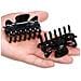 6 Clip Di Pezzi Di Capelli Di Plastica Artiglio Dei Capelli Delle Donne Claw Morsetti Tornante (nero)  - Foto miniatura 1