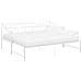 Telaio Divano Letto Estraibile Bianco In Metallo 90x200 Cm - Foto miniatura 1