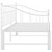 Telaio Divano Letto Estraibile Bianco In Metallo 90x200 Cm - Foto miniatura 6