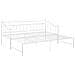 Telaio Divano Letto Estraibile Bianco In Metallo 90x200 Cm - Foto miniatura 8