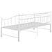 Telaio Divano Letto Estraibile Bianco In Metallo 90x200 Cm - Foto miniatura 9