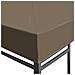 Copertura Superiore per Gazebo 310 g / m² 3x4m Grigio Talpa - Foto miniatura 4