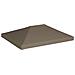 Copertura Superiore per Gazebo 310 g / m² 3x4m Grigio Talpa - Foto miniatura 6