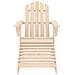 Sedia Giardino Adirondack con Ottomana Massello di Abete - Foto miniatura 2