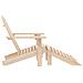 Sedia Giardino Adirondack con Ottomana Massello di Abete - Foto miniatura 3