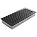 Grille de ventilation cheminée 17x30 noire avec volets roulants | Leroy Merlin