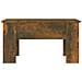 Tavolino Da Salotto Rovere Fumo 79x49x41cm In Legno Multistrato - Foto miniatura 3