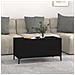 Tavolino Da Salotto Nero 90x44,5x45 Cm In Legno Multistrato - Foto miniatura 6