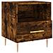 Comodino Rovere Fumo 40x35x47,5 Cm In Legno Multistrato - Foto miniatura 2