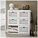 Scarpiera Con 6 Ribalte E 12 Ripiani Portascarpe Salvaspazio Regolabili Bianco, Fsr145-w - Foto miniatura 5