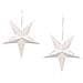 Set Di 2 Stelle Led Carta Bianco Brillante 45 Cm Motti - Foto miniatura 6